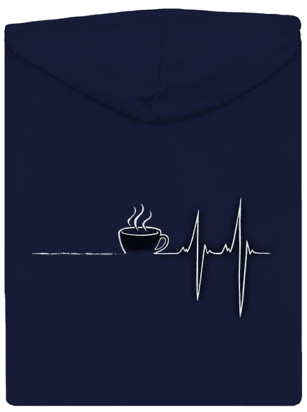 Coffee help pánska mikina na zips Navy