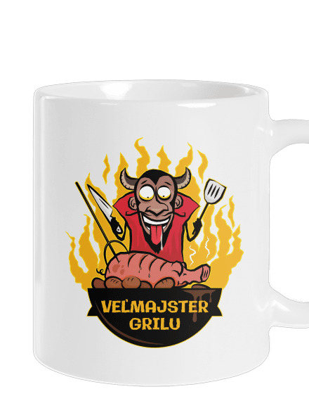 Veľmajster grilu klasický hrnček White