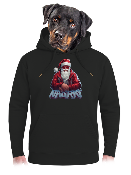 Sranta Klaus unisex mikina premium Dark Black