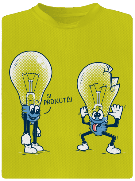 Prdlá pánske športové tričko Neon Yellow