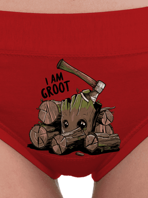 I Am Groot dámske nohavičky Red Mal