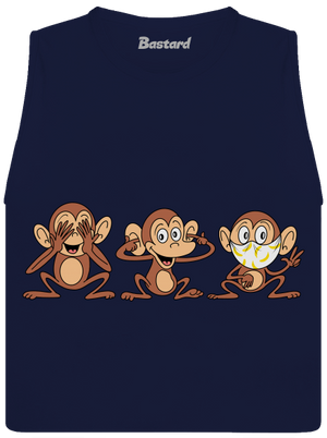 Opičky dámske tielko voľné Navy