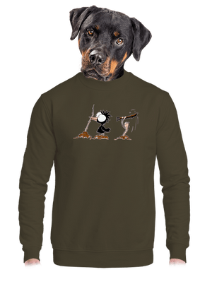 unisex mikina bez kapucne