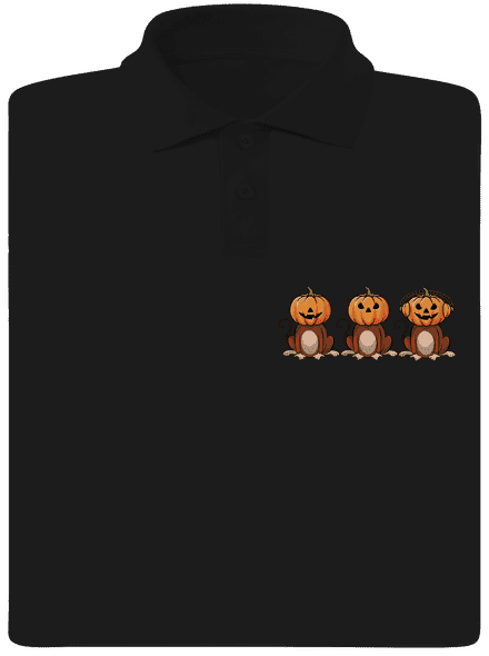 Halloween opičky pánska polokošeľa Black