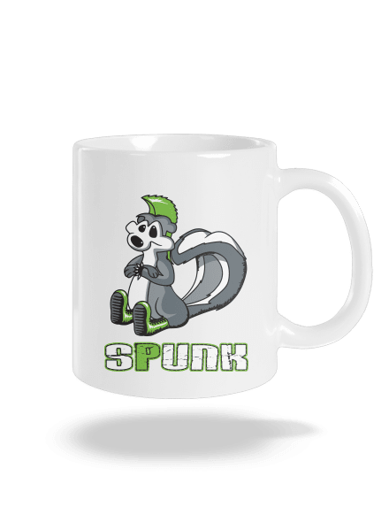 Spunk klasický hrnček White