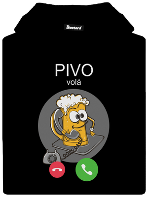 Pívo volá dámska mikina klokanka Black