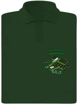 Uchované v pamäti pánska polokošeľa Bottle Green Mal