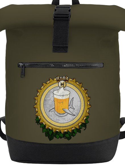 Pivný horoskop: Ryba batoh Military Green