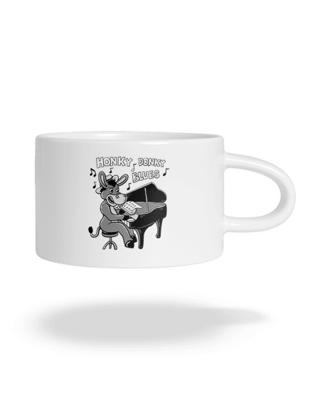 Honky donky blues hrnček makronka White