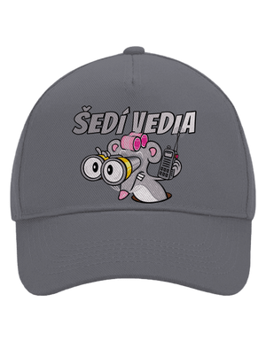 Šedí vedia - myš šiltovka baseballka Graphite grey