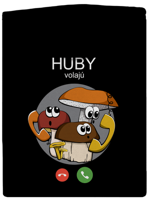 Huby volajú dámska mikina na zips Black