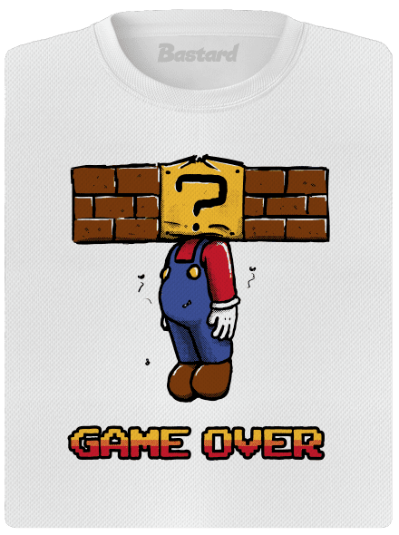 Game Over dámske športové tričko White
