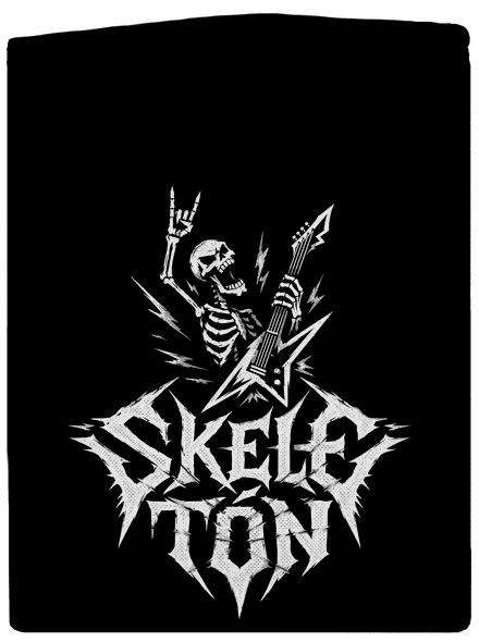 Skeletón pánska mikina na zips Black
