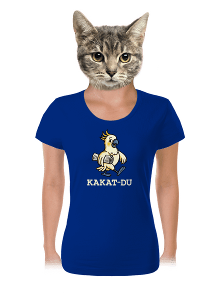Kakat-du dámske tričko Royal Blue Mal