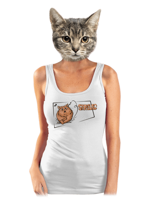 Mačací horoskop: Strelec dámske tielko klasické White