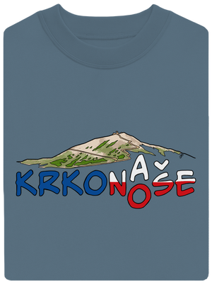 Krkonoše unisex mikina bez kapucne Nordic Blue