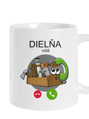 Dielňa volá klasický hrnček White