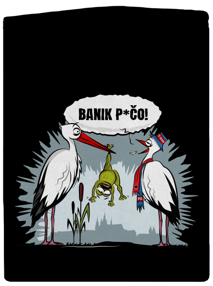 Banik p*čo! dámska mikina na zips Black