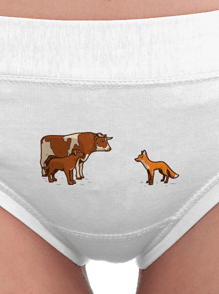 Vůl, pes a vulpes dámske nohavičky White