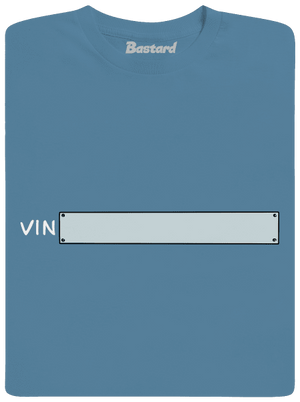 Osobný VIN kód pánske tričko Stone Blue