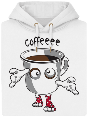 Zombie kafe unisex mikina premium Snowwhite