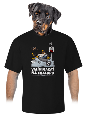 Valím na chalupu unisex tričko oversized Black