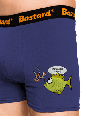 Ryba a dážďovka boxerky Blue Navy