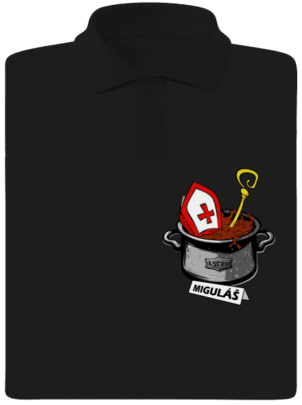 Miguláš pánska polokošeľa Black