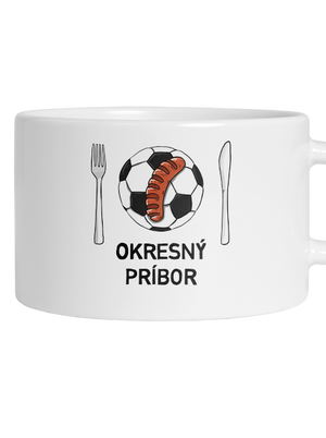 Okresný príbor hrnček makronka White