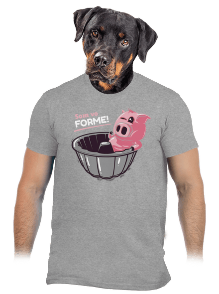 Vo forme pánske tričko Sport Grey