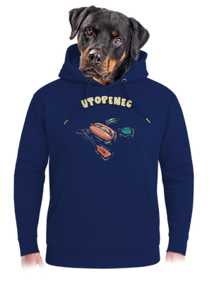 Utopenec unisex mikina premium Navy