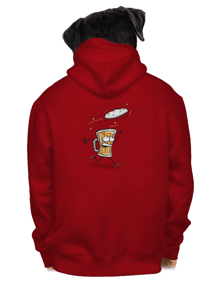 Čiapka pánska mikina na zips Red
