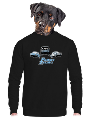 unisex mikina bez kapucne