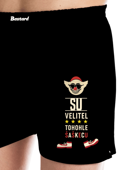 Velitel šaškecu pánske trenky Black
