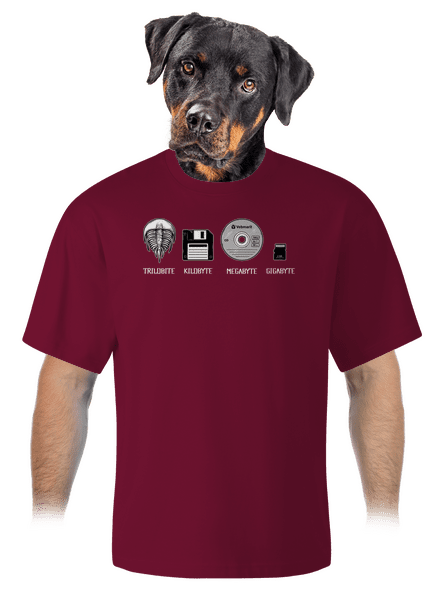 Trilobite unisex tričko oversized Garnet