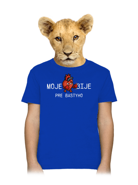 Moje srdce bije detské tričko Royal Blue