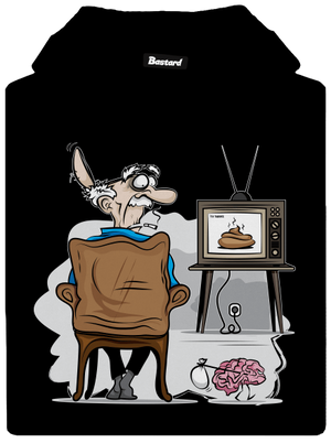 TV News dámska mikina klokanka Black