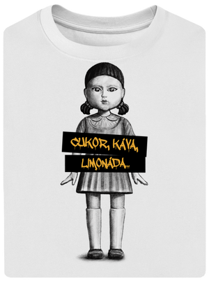 Cukor, káva, limonáda unisex tričko oversized White