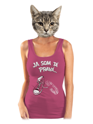 Hľadám tú pravú dámske tielko klasické Magenta