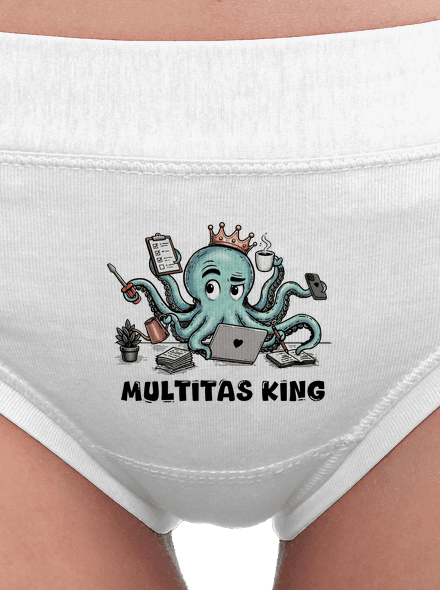 Multitas king dámske nohavičky White