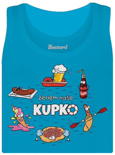 Slovenské kupko dámske tielko klasické Blue Atol