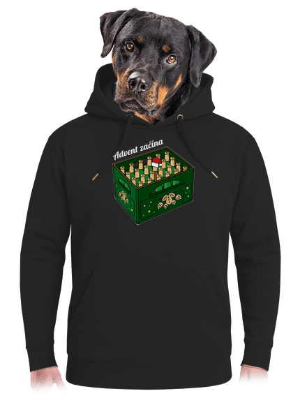 Advent začína unisex mikina premium Dark Black