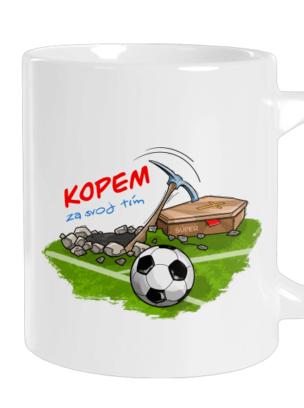 Kopem za svoj tím veľký hrnček White
