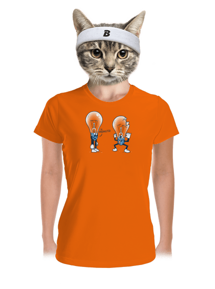 Prdlá dámske športové tričko Neon Orange