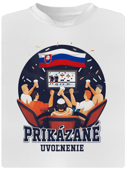 Prikázané uvoľnenie detské športové tričko White