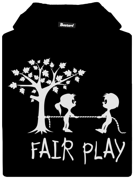 Fair play detská mikina klokanka Black