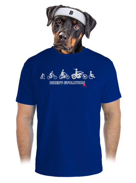 Biker’s Evolution pánske športové tričko Royal Blue Mal