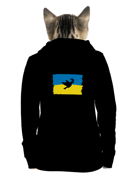 Ukrajina - Holubica dámska mikina na zips Black