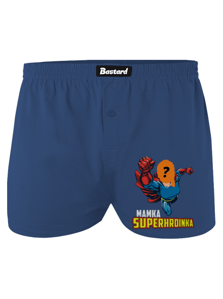 Mamka superhrdinka pánske trenky Blue