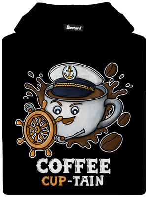 Coffee Cup-tain detská mikina klokanka Black
